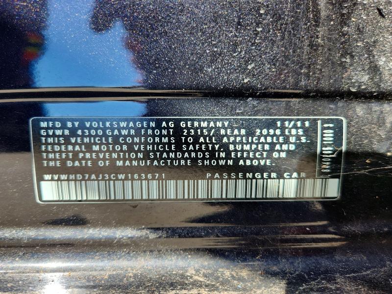 Продаж на аукціоні авто 2012 Volkswagen Gti, vin: WVWHD7AJ3CW163671, номер лоту: 51351506