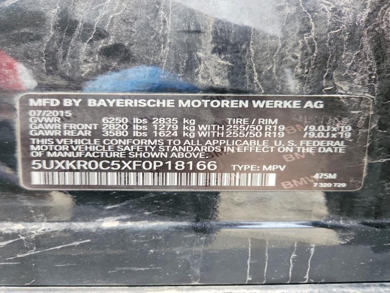 48738896 :رقم المزاد ، 5UXKR0C5XF0P18166 vin ، 2015 Bmw X5 مزاد بيع
