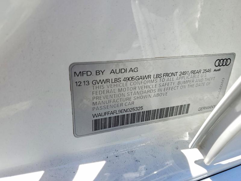 Aukcja sprzedaży 2014 Audi A4, vin: WAUFFAFL9EN025325, numer aukcji: 50278296