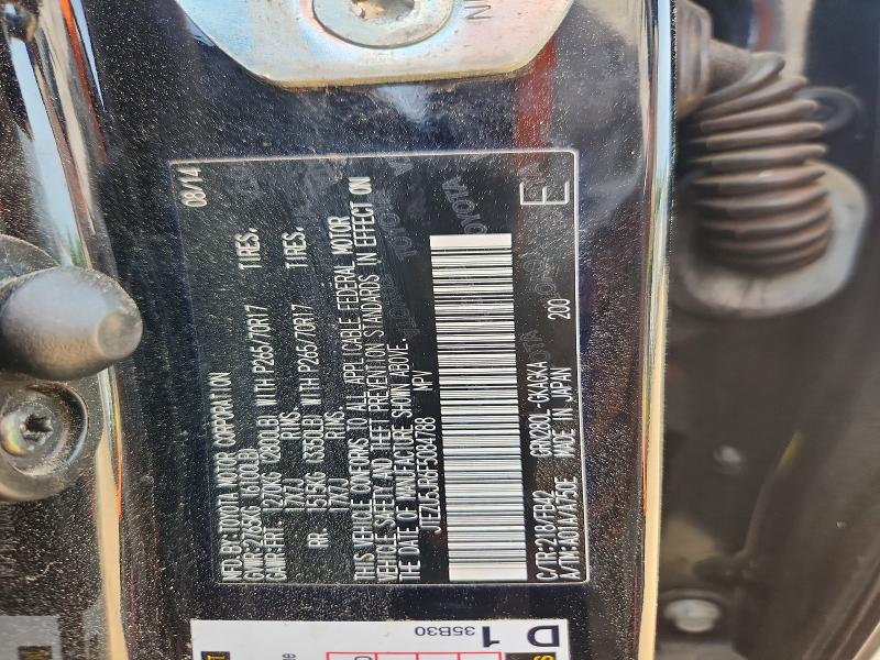 2015 Toyota 4runner მანქანა იყიდება აუქციონზე, vin: JTEZU5JR6F5084788, აუქციონის ნომერი: 48475156