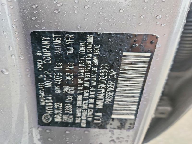 Aukcja sprzedaży 2022 Hyundai Elantra, vin: KMHLM4AJ6NU028803, numer aukcji: 50780526