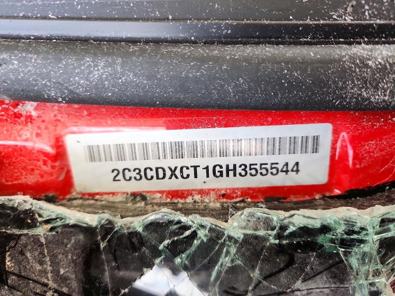 2016 Dodge Charger მანქანა იყიდება აუქციონზე, vin: 2C3CDXCT1GH355544, აუქციონის ნომერი: 51980736