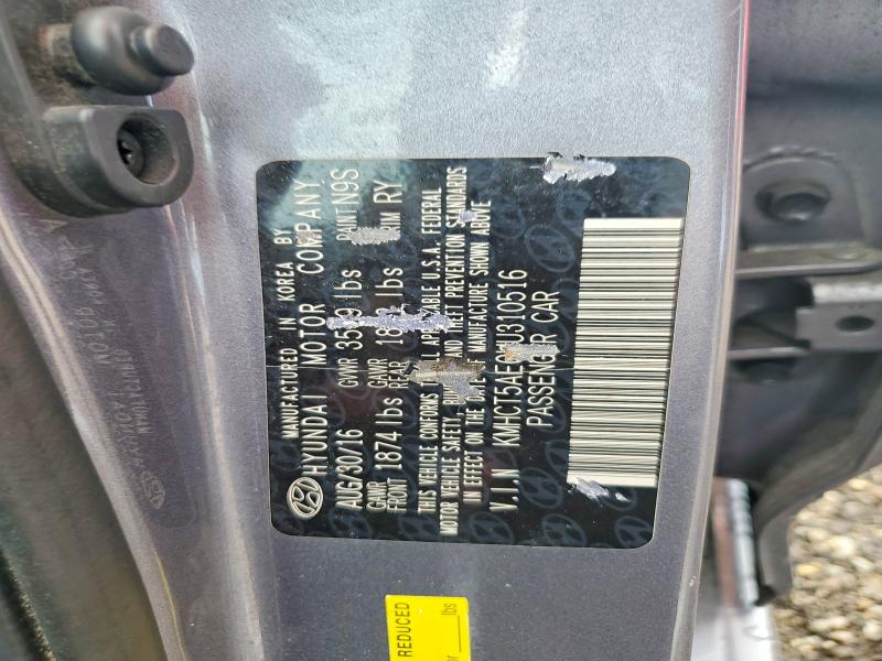 49724046 :رقم المزاد ، KMHCT5AE0HU310516 vin ، 2017 Hyundai Accent مزاد بيع