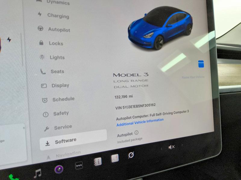 2022 Tesla Model 3 მანქანა იყიდება აუქციონზე, vin: 5YJ3E1EB5NF305162, აუქციონის ნომერი: 50150356