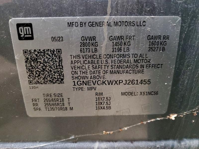 Продажа на аукционе авто 2023 Chevrolet Traverse, vin: 1GNEVGKWXPJ261455, номер лота: 51511586