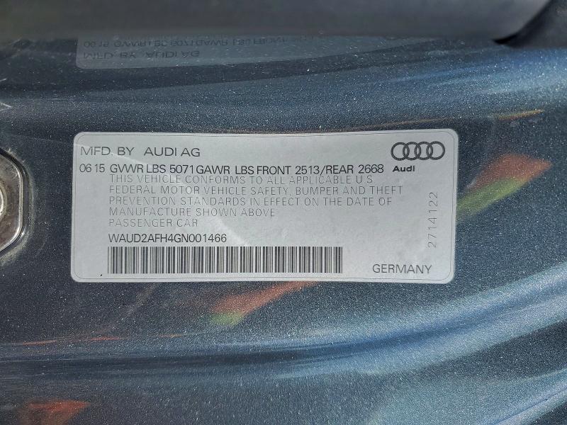 Aukcja sprzedaży 2016 Audi A5, vin: WAUD2AFH4GN001466, numer aukcji: 50352576