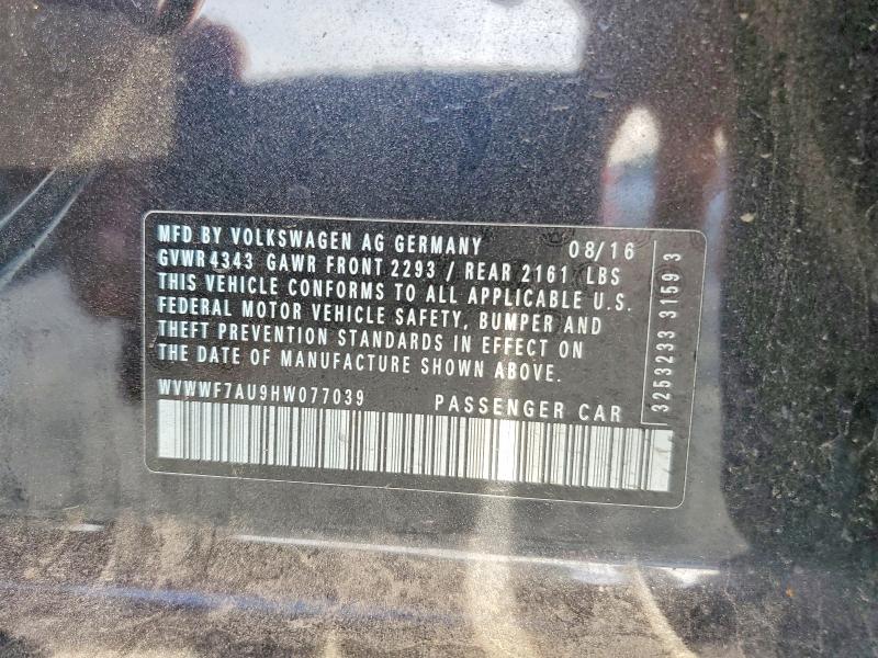 Продажа на аукционе авто 2017 Volkswagen Golf R, vin: WVWWF7AU9HW077039, номер лота: 49447426