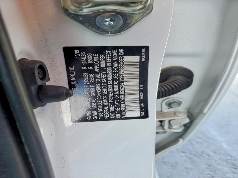 50789906 :رقم المزاد ، SHHFK7H69LU209294 vin ، 2020 Honda Civic مزاد بيع