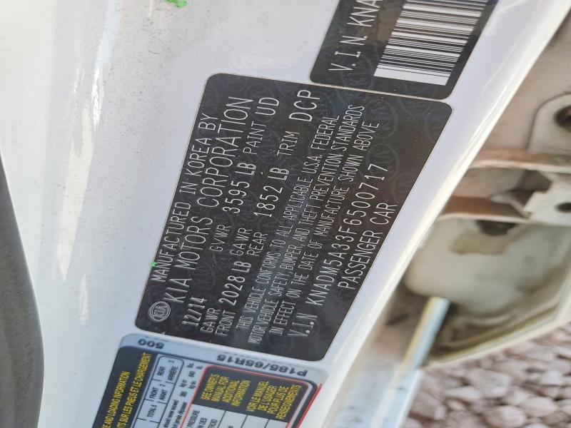 Продаж на аукціоні авто 2015 Kia Rio, vin: KNADM5A33F6500717, номер лоту: 50127126