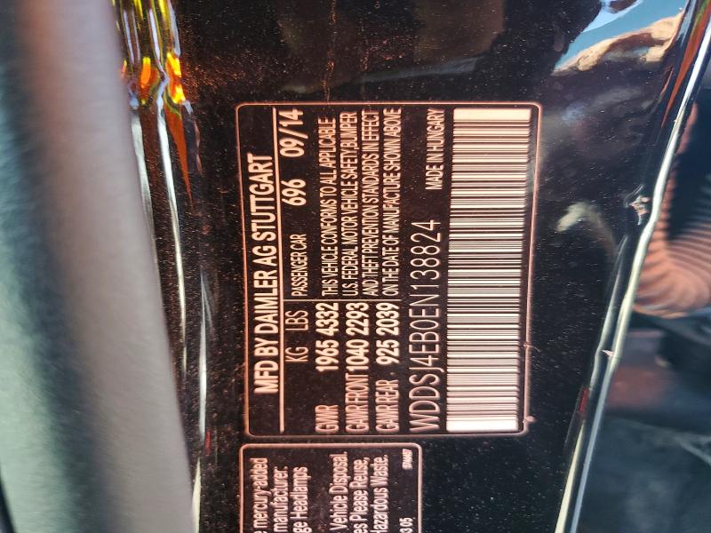 Aukcja sprzedaży 2014 Mercedes-benz Cla, vin: WDDSJ4EB0EN138824, numer aukcji: 48129656