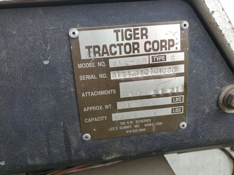 Auction sale of the 2000 Tige Gasoline C, vin: 00051943160401080, lot number: 50791796