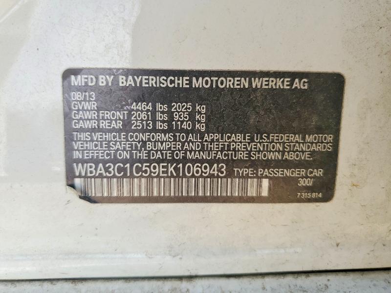 Продаж на аукціоні авто 2014 Bmw 328, vin: WBA3C1C59EK106943, номер лоту: 50770756