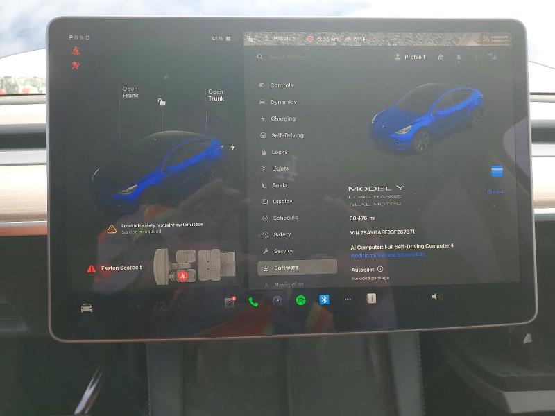 Aukcja sprzedaży 2025 Tesla Model Y, vin: 7SAYGAEE8SF267371, numer aukcji: 49824926