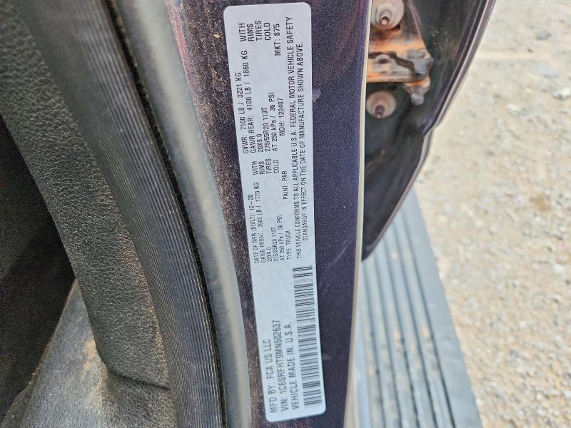 50608496 :رقم المزاد ، 1C6SRFHT9MN602637 vin ، 2021 Ram 1500 مزاد بيع