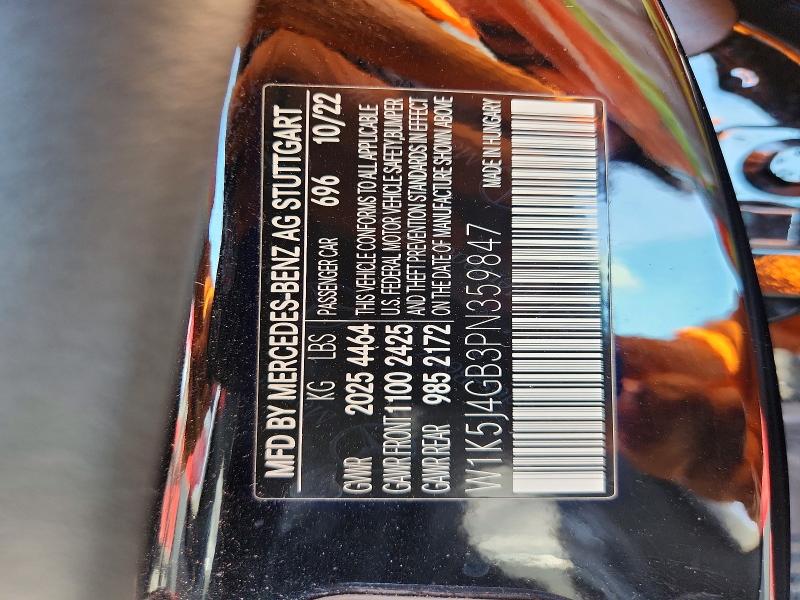 Продажа на аукционе авто 2023 Mercedes-benz Cla, vin: W1K5J4GB3PN359847, номер лота: 50837466