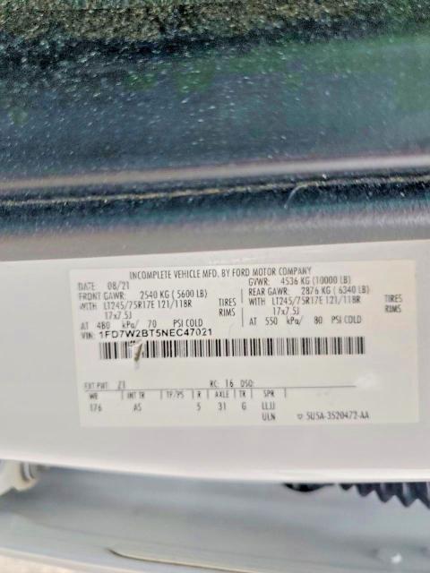 Aukcja sprzedaży 2022 Ford F250, vin: 1FD7W2BT5NEC47021, numer aukcji: 72169705