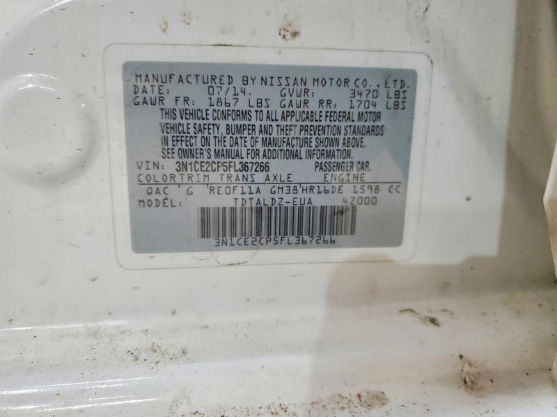 Aukcja sprzedaży 2015 Nissan Versa Note, vin: 3N1CE2CP5FL367266, numer aukcji: 49440466