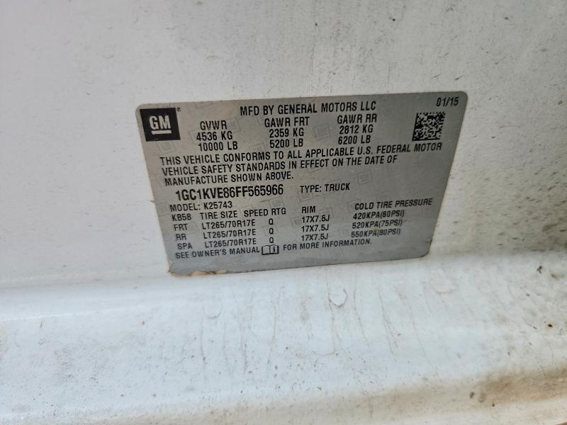 2015 Chevrolet Silverado მანქანა იყიდება აუქციონზე, vin: 1GC1KVE86FF565966, აუქციონის ნომერი: 48283386