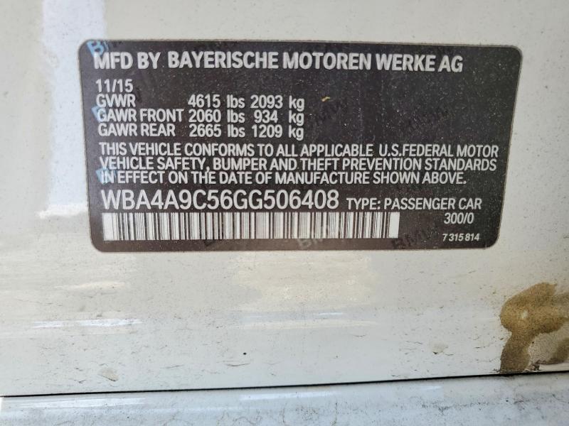 Aukcja sprzedaży 2016 Bmw 428, vin: WBA4A9C56GG506408, numer aukcji: 49097166