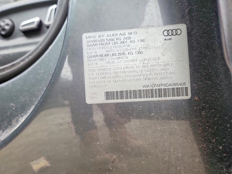 Продаж на аукціоні авто 2013 Audi Q5, vin: WA1CFAFP9DA085405, номер лоту: 50294446