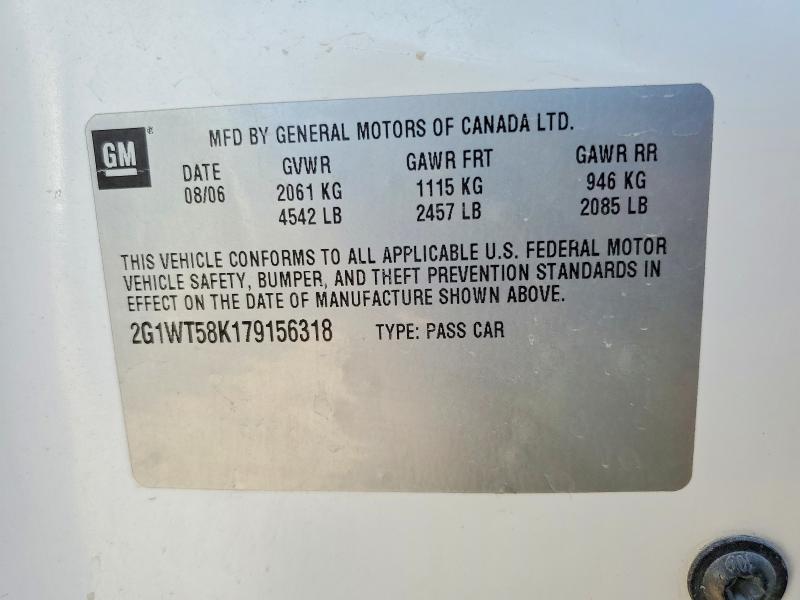 Aukcja sprzedaży 2007 Chevrolet Impala, vin: 2G1WT58K179156318, numer aukcji: 49314476