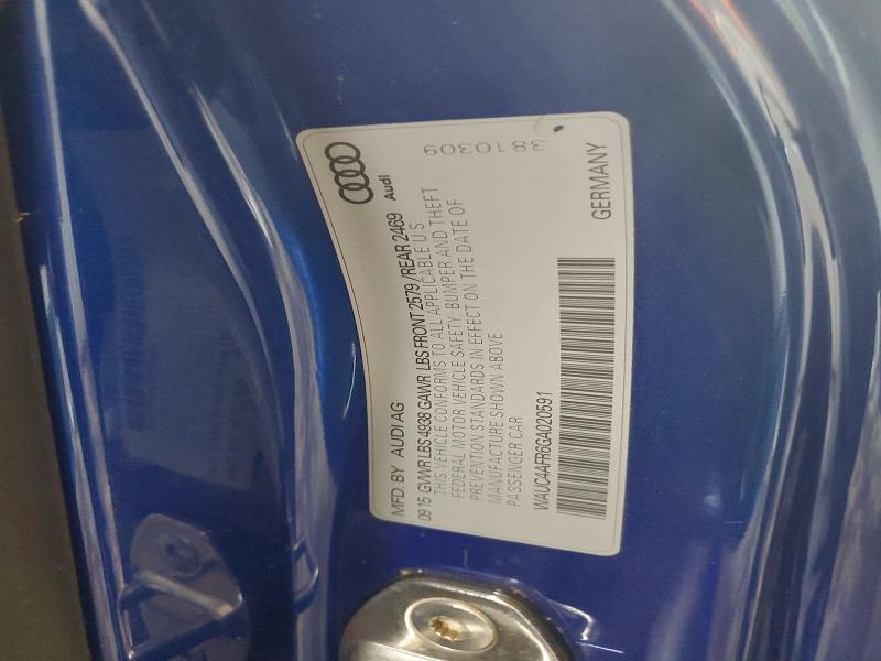 Продажа на аукционе авто 2016 Audi S5, vin: WAUC4AFR6GA020591, номер лота: 49417386