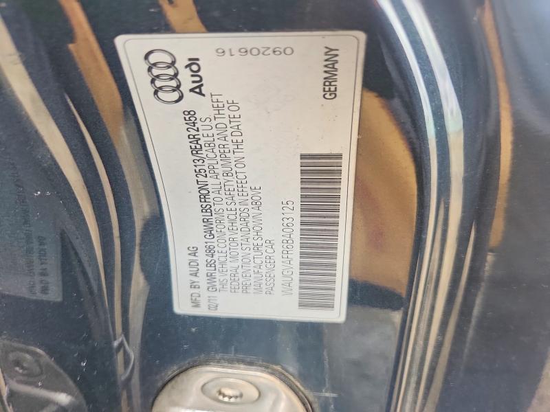 2011 Audi S5 მანქანა იყიდება აუქციონზე, vin: WAUGVAFR6BA063125, აუქციონის ნომერი: 50254226