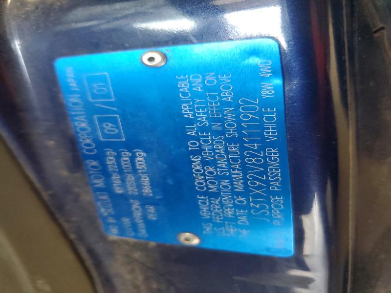 Aukcja sprzedaży 2002 Suzuki Xl7, vin: JS3TX92V824111902, numer aukcji: 49265686
