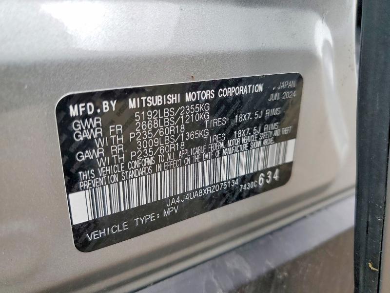 Продаж на аукціоні авто 2024 Mitsubishi Outlander, vin: JA4J4UA8XRZ075134, номер лоту: 50993446