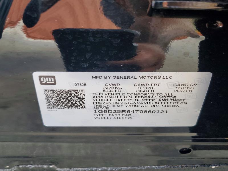48220936 :رقم المزاد ، 1G6D25R64T0860121 vin ، 2026 Cadillac Ct5-v مزاد بيع