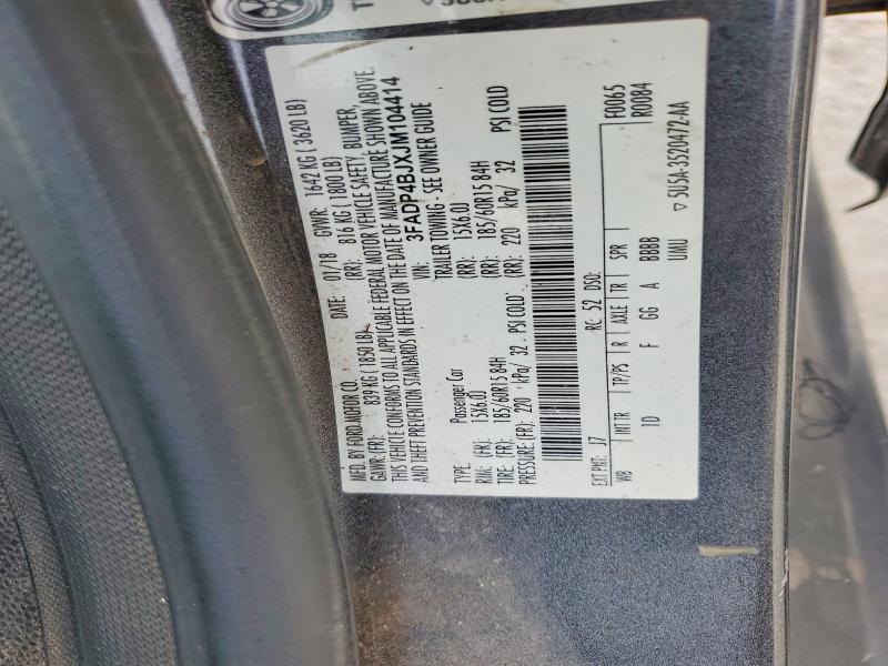 Aukcja sprzedaży 2018 Ford Fiesta, vin: 3FADP4BJXJM104414, numer aukcji: 50353806