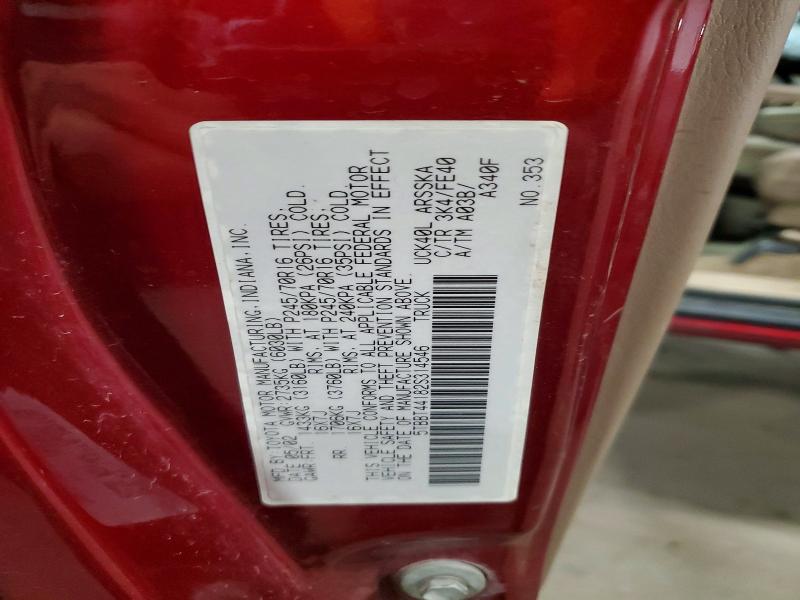 2002 Toyota Tundra მანქანა იყიდება აუქციონზე, vin: 5TBBT44182S314546, აუქციონის ნომერი: 51680366