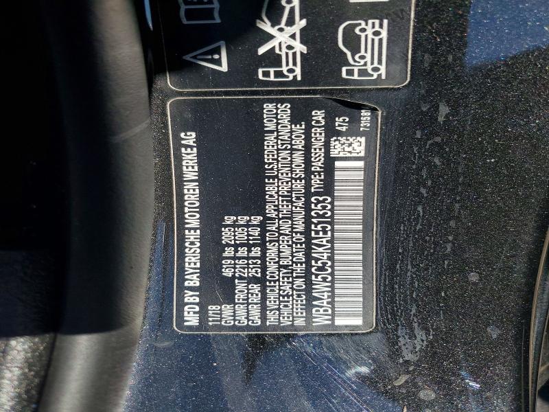 Aukcja sprzedaży 2019 Bmw 430xi, vin: WBA4W5C54KAE51353, numer aukcji: 49403796