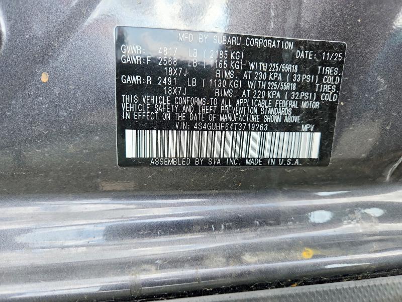 Aukcja sprzedaży 2026 Subaru Crosstrek, vin: 4S4GUHF64T3719263, numer aukcji: 50144846