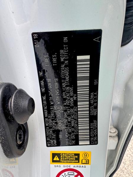 Aukcja sprzedaży 2018 Toyota Highlander, vin: 5TDJZRFH7JS537362, numer aukcji: 48683796