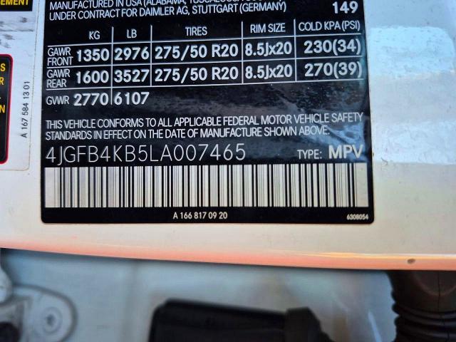 Продаж на аукціоні авто 2020 Mercedes-benz Gle, vin: 4JGFB4KB5LA007465, номер лоту: 51340716