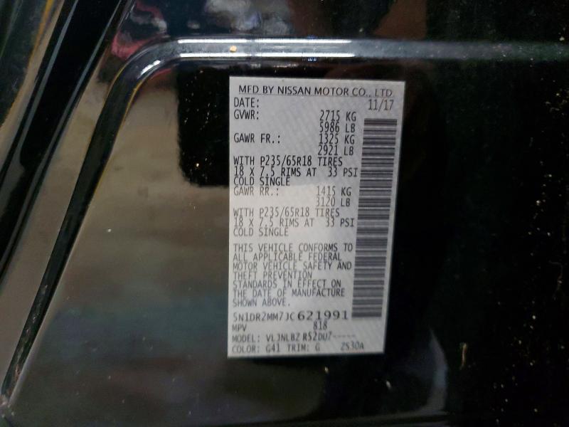 Aukcja sprzedaży 2018 Nissan Pathfinder, vin: 5N1DR2MM7JC621991, numer aukcji: 50548286