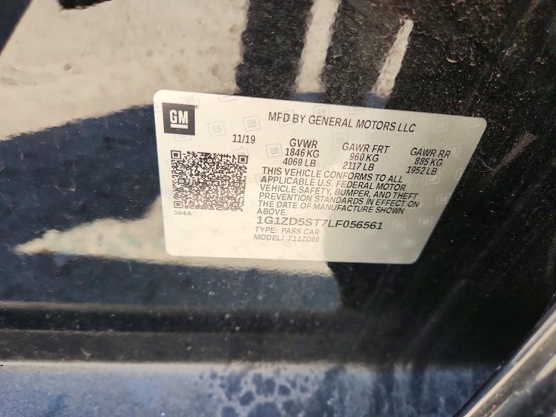 Продаж на аукціоні авто 2020 Chevrolet Malibu, vin: 1G1ZD5ST7LF056561, номер лоту: 49014456
