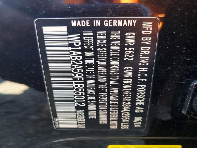Aukcja sprzedaży 2015 Porsche Macan, vin: WP1AB2A59FLB55012, numer aukcji: 49606866