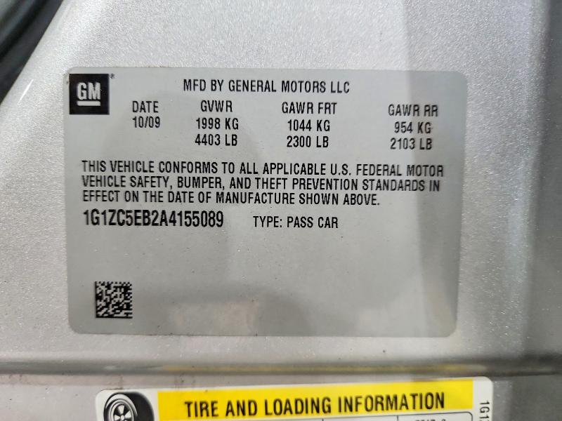 Aukcja sprzedaży 2010 Chevrolet Malibu, vin: 1G1ZC5EB2A4155089, numer aukcji: 50480716