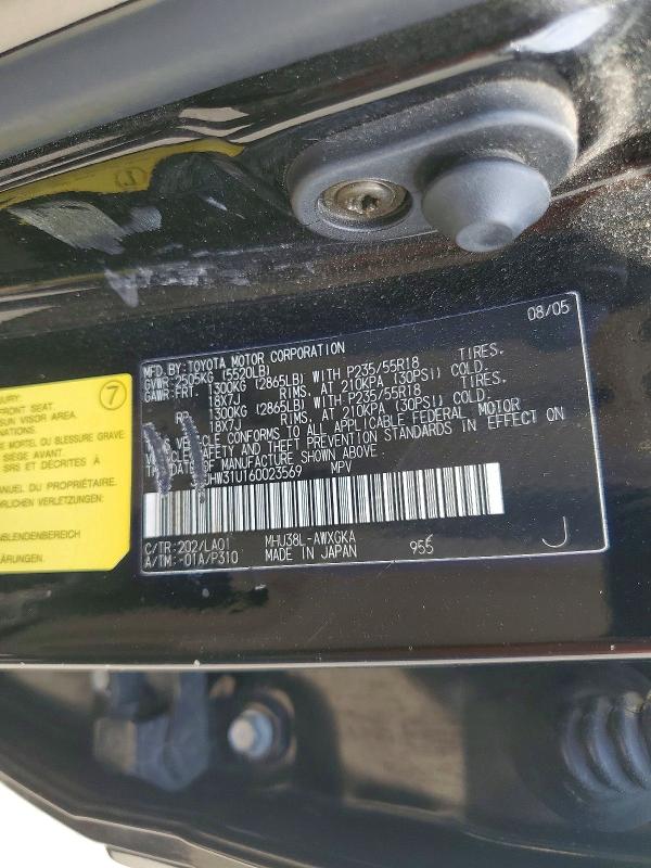 Продаж на аукціоні авто 2006 Lexus Other, vin: JTJHW31U160023569, номер лоту: 50180626