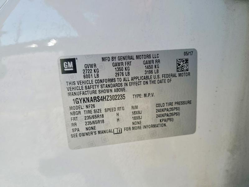 Продажа на аукционе авто 2017 Cadillac Xt5, vin: 1GYKNARS4HZ302235, номер лота: 48791786