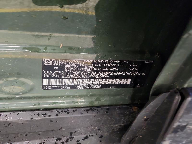 2024 Toyota Rav4 Hybrid მანქანა იყიდება აუქციონზე, vin: 2T3UWRFV8RW187441, აუქციონის ნომერი: 48242296