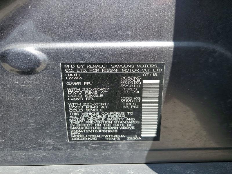 Продажа на аукционе авто 2018 Nissan Rogue, vin: KNMAT2MT6JP611378, номер лота: 49765586