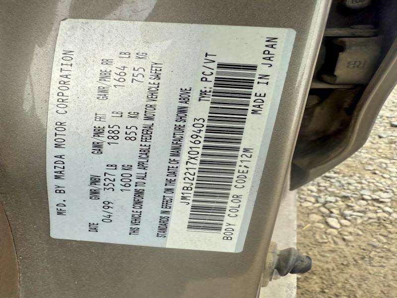 Продажа на аукционе авто 1999 Mazda Protege, vin: JM1BJ2217X0169403, номер лота: 51305336
