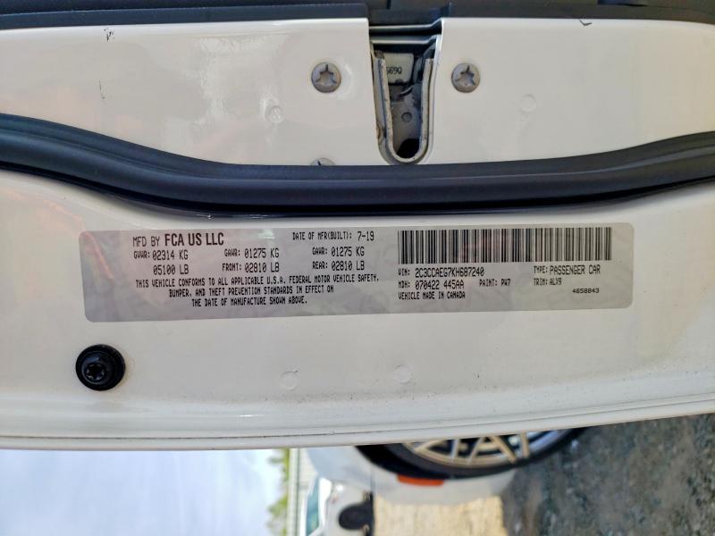 Aukcja sprzedaży 2019 Chrysler 300, vin: 2C3CCAEG7KH687240, numer aukcji: 49301286