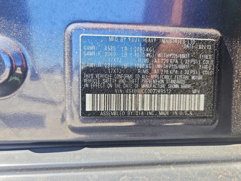 Продаж на аукціоні авто 2013 Subaru Outback, vin: 4S4BRBCC0D3289512, номер лоту: 51493656