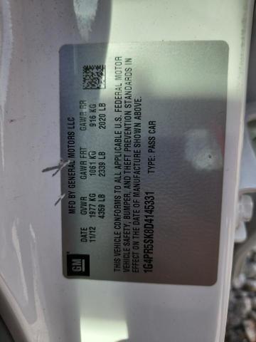 Aukcja sprzedaży 2013 Buick Verano, vin: 1G4PR5SK8D4145331, numer aukcji: 49307256