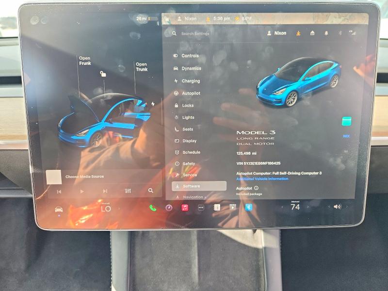 Продажа на аукционе авто 2022 Tesla Model 3, vin: 5YJ3E1EB6NF186425, номер лота: 50610676