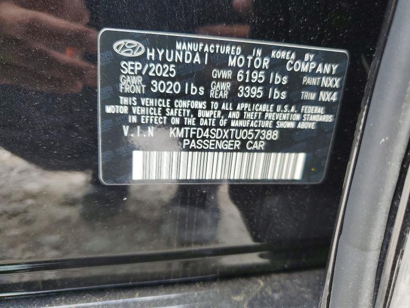 50087436 :رقم المزاد ، KMTFD4SDXTU057388 vin ، 2026 Genesis G90 مزاد بيع